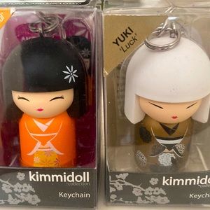 2 Kimmo Dolls with Keychain Yuki and Akemi Luck and Bright and Beautiful